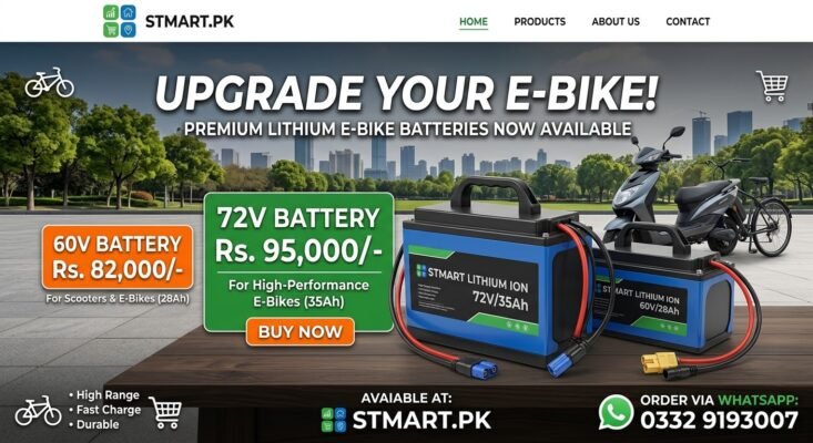 Lithium Battery 60v 72v for electric ev bike price in Pakistan metro Yadea eve