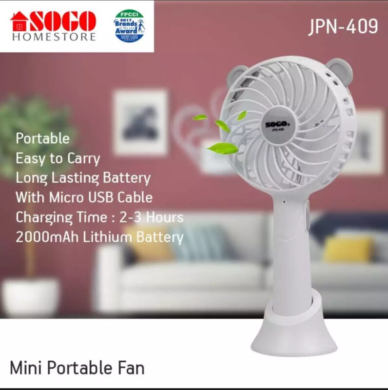 Sogo Mini Rechargeable Small ACDC Fan Price In Pakistan Stmart Table