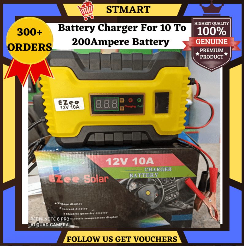Ezee Car Battery Charger 10Amp 12V Price In Pakistan Original Stmart