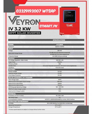 inverex solar inverter veyron 3kw 3.2kva price in Pakistan