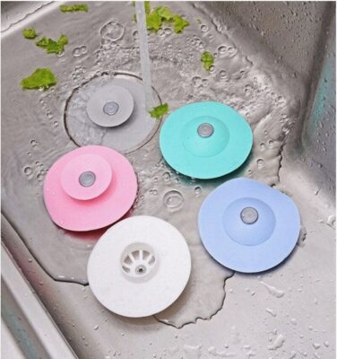 Shower Drain Stopper Hair Trap Hair Catcher 2n1 Protectors Cover for Sewer,Floor,Laundry, Pool,Kitchen and Bathroom,Bathtub Drain,Silicone Silicone Sink stmart price in pakistan