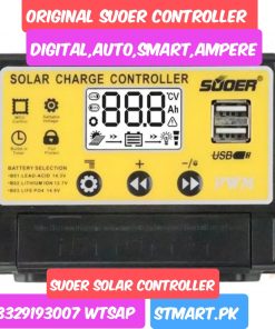 Suoer Souer Solar Charge Controller 30A 30 Ampere Digital Price In Pakistan Mppt Pwm 12V 24V Shamsi 12Volt Original Controller Big Solar Karachi Lahore Islamabad
