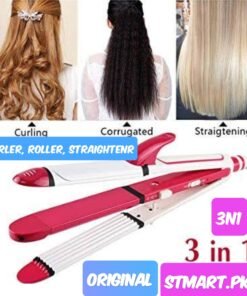 Hair Straightener Curler Roller 3N1 Price In Pakistan Styler Iron Crimper Curling Flat Shinon Kemei  Remington Philips Women Girls Low Price Best Quality Daily Use Beauty Karachi Lahore Islamabad Peshawar Multan Faisalabad Rawalpindi Gujranwala Gujrat Larkana Quetta Murree
