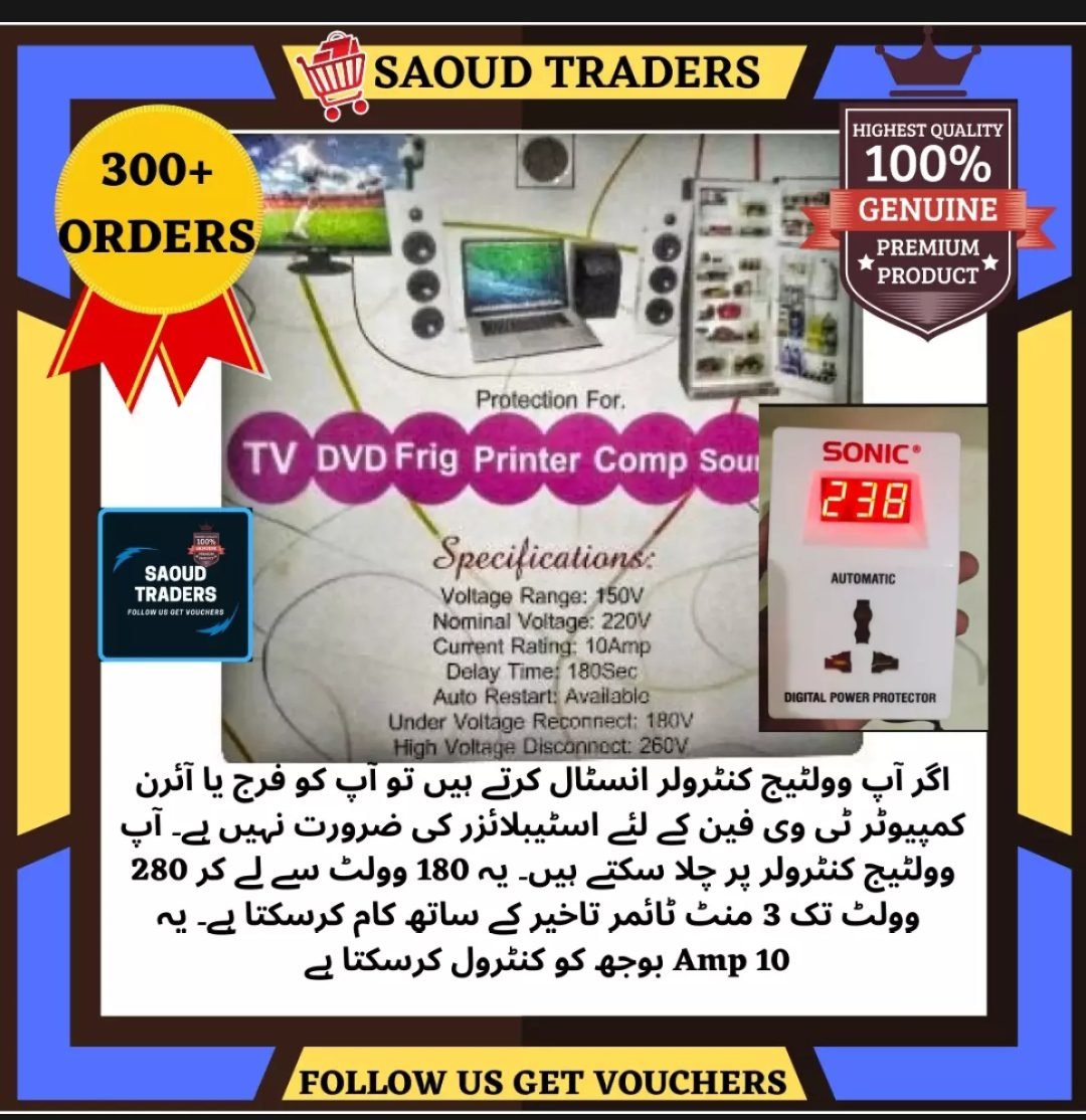 Stabilizer Voltage Controller For Fridge Freezer Iron Fan TV LCD LED WiFi Router From Low Voltage Protection With 3M Minute Timmer Delay.. Stabilizer Voltage Controller For Fridge Freezer Iron Fan TV LCD LED WiFi Router From Low Voltage Protection With 3M Minute Timmer Delay..