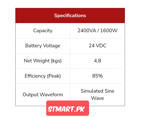 Maxpower 2kw 2kva 2000w inverter price in Pakistan Stmart
