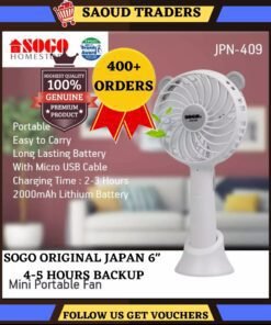 Sogo Mini Rechargeable Small ACDC Fan Price In Pakistan Stmart Table Wall Kitchen Room Office Car Toyota Suzuki Raksha Fan Panka Hawa Lahore Islamabad Peshawar Multan Faisalabad Gujranwala Gujrat Multan Quetta Gwadar Madan Kohat Charsadda Nowshera