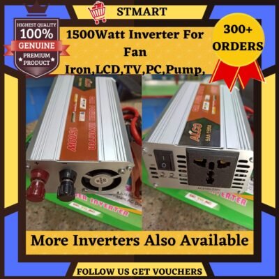 Small Inverter ups 1500 watt Sogo Eastern suoer Souer 1kw battery charger for fan light home Mobile WiFi dongle modem shop original price in Pakistan