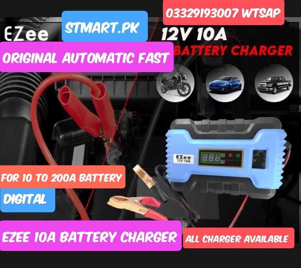 Ezee Car Battery Charger 10Amp 10a 12V Price In Pakistan Original Stmart Digital Automatic Fast Ezee Car Battery Charger 10Amp 10a 12V Price In Pakistan Original Stmart Digital Automatic Fast