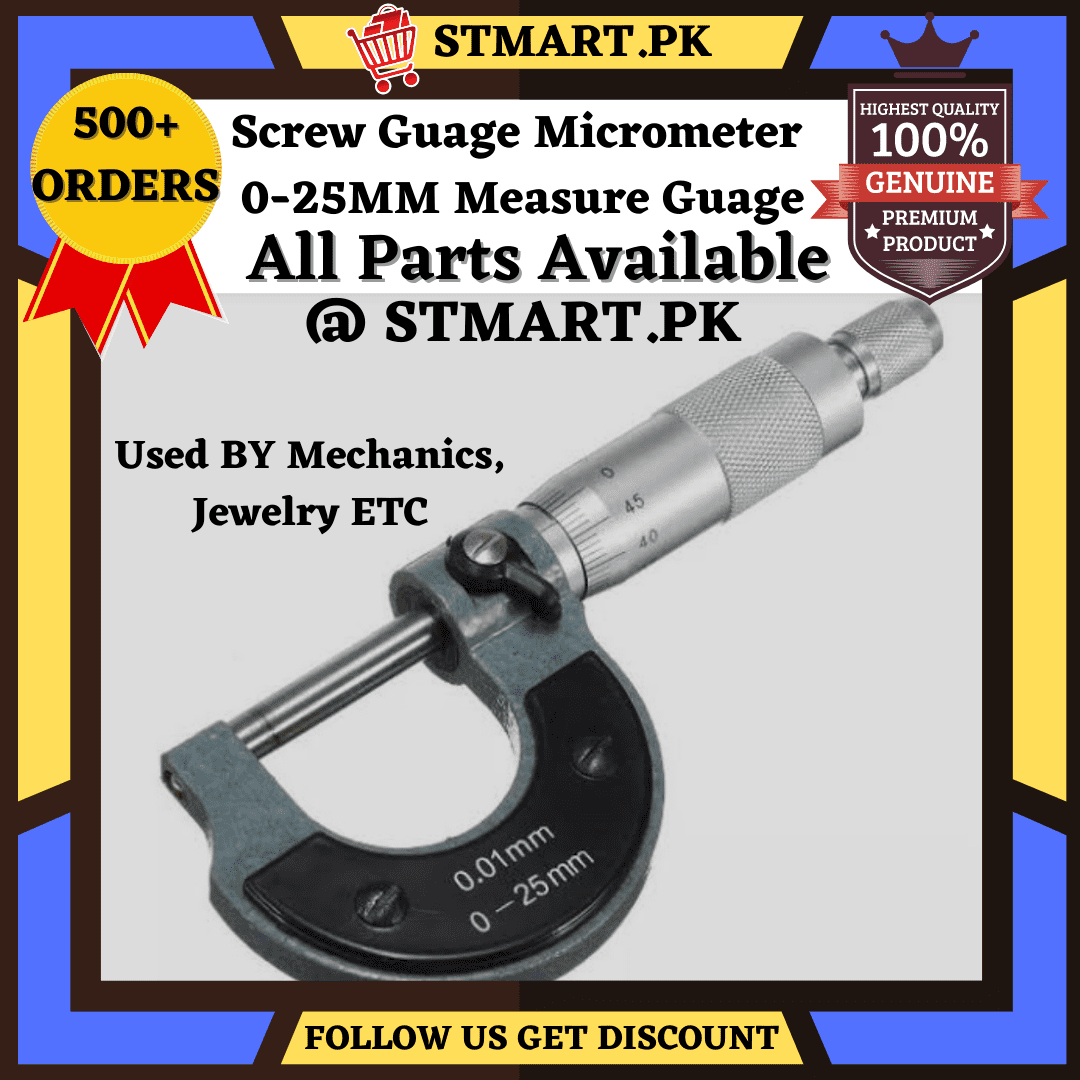 Micrometer Screw Guage Micro-Meter Caliper 0.25MM Measure Equipment External Metric Guage With Stainless Steel Plate For Measurement Tool Guage Micrometer Screw Guage Micro Meter Caliper 0.25MM Measure Equipment External Metric Guage With Stainless Steel Plate For Measurement Tool Guage