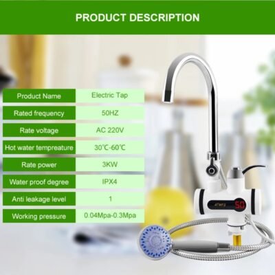 Water Heater Tap Geyser Tab With Shower Hot Water Tap Price in Pakistan.,