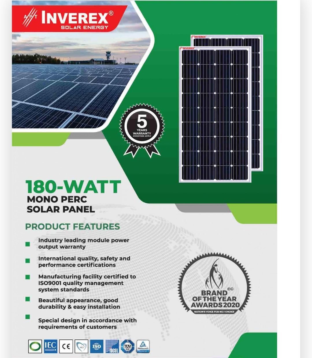 INVEREX 180 WATT MONO PERC Price in Pakistan Stmart.pk INVEREX 180 WATT MONO PERC Price in Pakistan Stmart.pk
