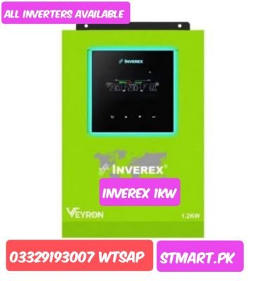 Inverex Solar Inverter Veyron 1.2KW 1KVA 1KW Mppt Hybrid Price in Pakistan Stmart New Latest Model Ups For Home Iron Fridge Karachi Lahore Islamabad