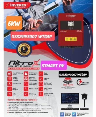 inverex solar inverter Nitrox 6kw 6kva price in Pakistan new