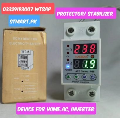 Mora Voltage Amp Protector Stabilizer Device Switch HiLow For Home Appliances Air Condition AC Price In Pakistan Adjustable OverUnder 220V AC HighLow Timer Breaker Relay Button Karachi Multan Islamabad Lahore Gujrat Gujranwala Faisalabad Rawalpindi
