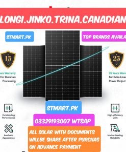 Buy Price Of Top Best Brand Of Solar Panel Longi Jinko Trina Ja TSolar Canadian Sunlife Risen 540 Price In Pakistan Stmart Is The No 1 Solar Company Biggest Solar Importer In Pakistan Wholesale New Updated Price