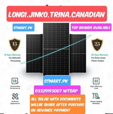 Longi Trina Jinko Ja Best Solar Panel Price In Pakistan 550w