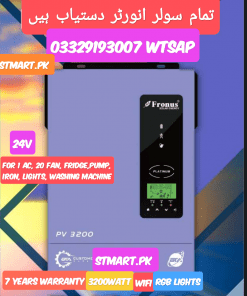 Fronus Solar Inverter Pv 3200 3KW 3Kva Price in Pakistan New Latest Model Karachi Lahore Islamabad Peshawar Karachi Multan Faisalabad Quetta Lahore Gilgit Chitral Rawalpindi Mardan Nowshera Gilgit Chitral Skardu Murree Quetta Charsdda Muzafarabad Azad Kashmir Gujranwala Gujrat Larkana Sibbi Nawabshah Sukkar Gotki Deharki Mingora
