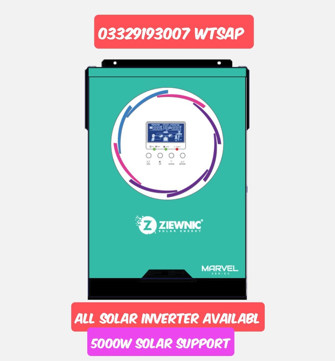 ziewnic solar inverter new model 3kw 3kva price in Pakistan Ziewnic solar inverter new model 3kw 3kva price in Pakistan