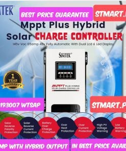 Simtek Mppt Hybrid Solar Charge Controller 100A 100Amp 80Amp 80A Price In Pakistan Stmart Solar Panel Shamsi Plate Battery Fan Light Iron Fridge Freezer Latest Model Karachi Lahore Islamabad Peshawar Multan Faisalabad Rawalpindi Gujranwala Gujrat Quetta Swat Gawdar Mardan