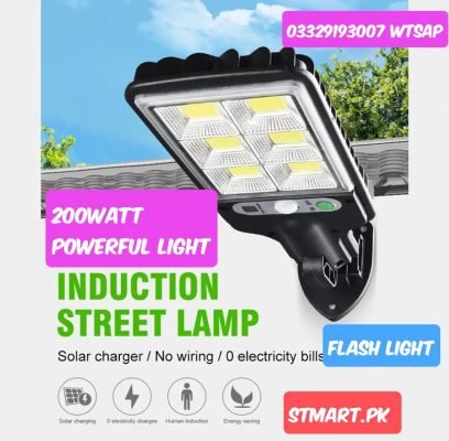 Solar Pole Gate Lamp Flash Flood Powerful Led Light 200Watt Motion Sensor 12Volt Shamsi Automatic Price In Pakistan Karachi Lahore