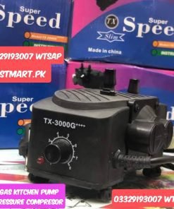 Sui Gas Sucking Pump Compressor Hi Air Pressure Kitchen Stove Machine Super Hi Speed Tx 3000 G Price in Pakistan Stmart AC DC Automatic Shamsi Solar 12V 220V 12Volt Karachi Lahore Islamabad Multan Faisalabad Gujranwala Gujrat Quetta Rawalpindi Gawdar