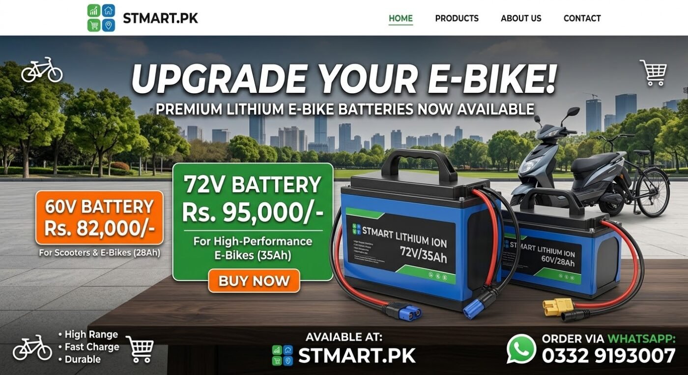 Lithium Battery 60v 72v for electric ev bike price in Pakistan metro Yadea eve